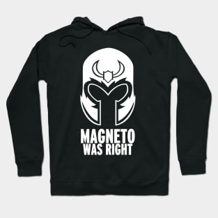 White Magneto Helmet Hoodie